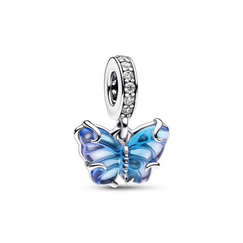 Pandora Blauer Murano Glas Schmetterling Charm - 792698C01