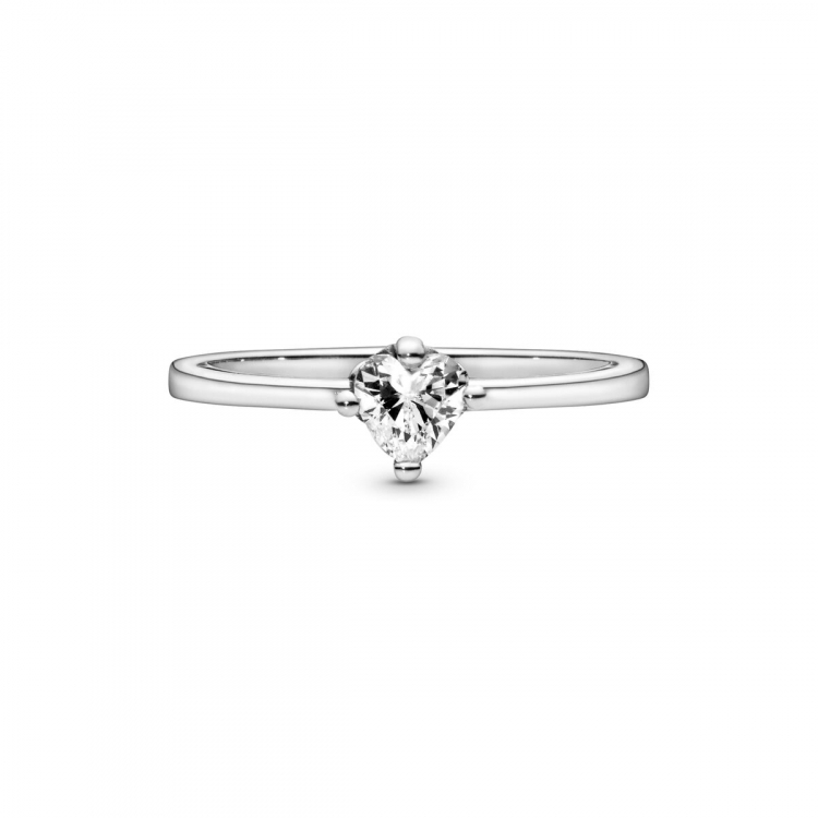 Pandora Clear Heart Solitaire Ring 198691C01 Helen Kirchhofer