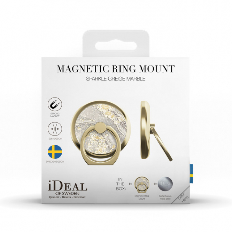IDEAL OF SWEDEN Accessoires Schmuck Ringe Magnetic Ring Mount Greige Terazzo 