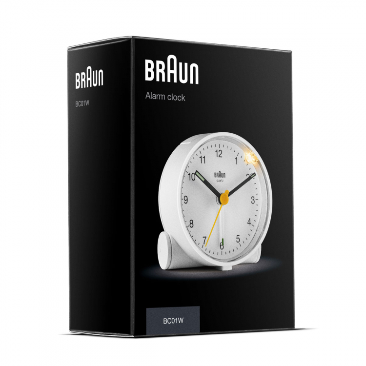 Braun Classic Alarm Clock BC01W Helen Kirchhofer