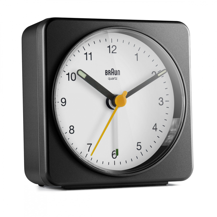 Braun Classic Alarm Clock BC03BW Helen Kirchhofer