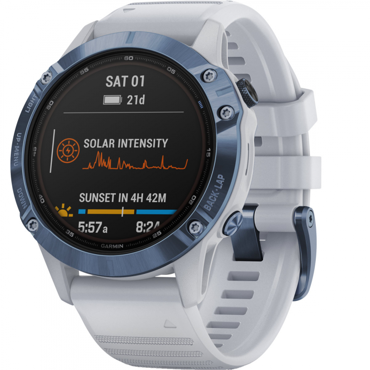 Orologio smartwatch Garmin Fenix 6X PRO SOLAR TITANIUM con 