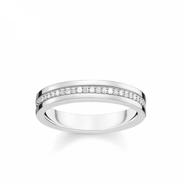 THOMAS SABO Ring Kugeln Mit Zirkonia - 925 Sterling Silber Damen Ring TR2323