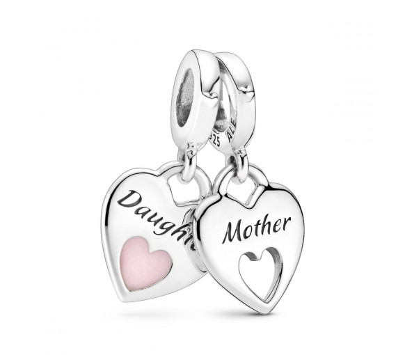 Pandora Mother and Daughter Hearts Charm - 799187C01