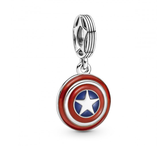 Pandora Marvel The Avengers Captain America Shield Charm - 790780C01
