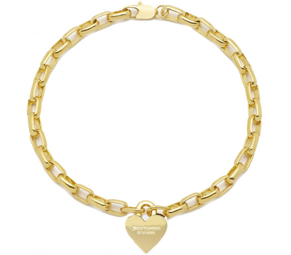 Juicy Couture Heart Pendant Chain Armband - JCJCHB222023-453