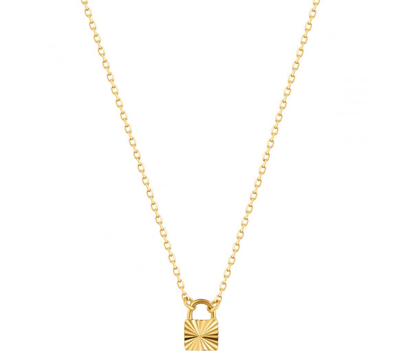 Ania Haie 14kt Gold Padlock Halskette - NAU001-11YG