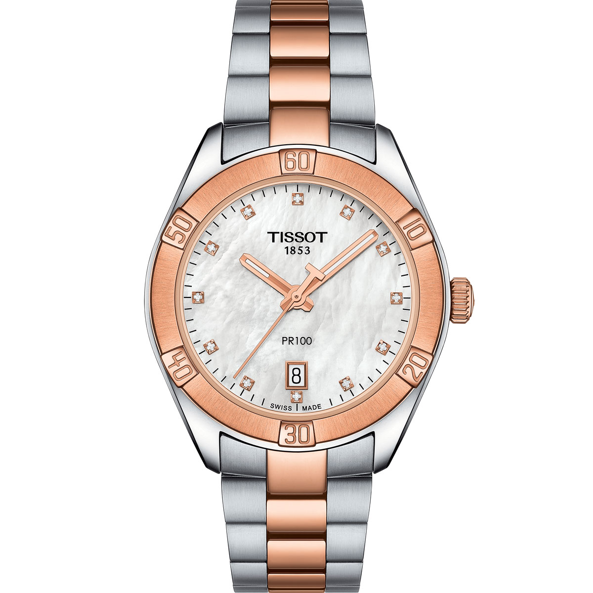 TISSOT OROLOGIO PR 100 SPORT CHIC ACCIAIO QUARTZ T101.910.11.031.00-